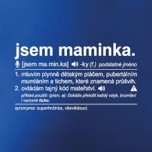 Jsem maminka. Mluvím plynně dětským pláčem bíle