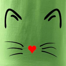 Kočka - srdce místo nosu