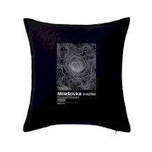 Milešovka - vrstevnice v obdélníku