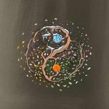 Yin & Yang strom - zima, léto