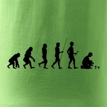 Evoluce houbař muž