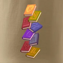 Knihomol letící knihy