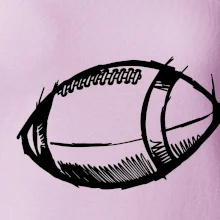 Americký fotbal míč skica