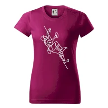 Lezecká stěna jedním tahem