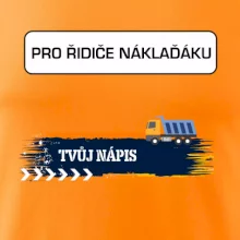 Stavba - vlastní nápis - náklaďák