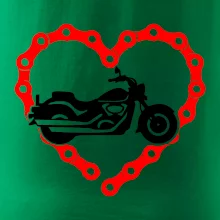 Moto srdce řetěz - chopper