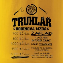 Hodinová mzda truhlář