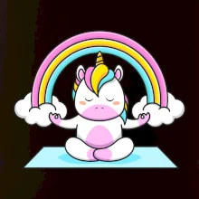 Yoga jednorožec - duha