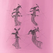 Zkroucený stožár vysokého vedení