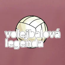 Volejbalová legenda - bílé písmo