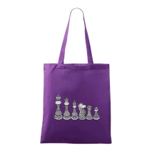 Šachové figurky v řadě - kreslené