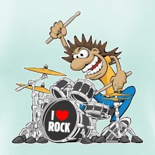 I love rock bubeník