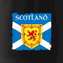 Skotská vlajka s erbem lva