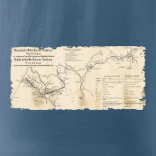 Mapa Báňské dráhy z Moravské Ostravy do Doubravy