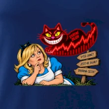 Alenka v říši dluhů kočka Šklíba graf státního dluhu