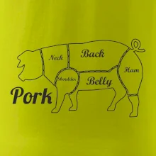 Prase nákres rozřezání