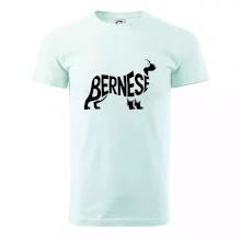 Bernese Mountain Dog nápis v těle