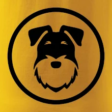 Knírač v kolečku na prsu