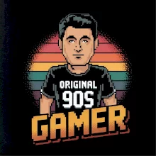 Original 90s gamer barevný