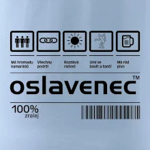 Čárový kód - Oslavenec Čárový kód - Oslavenec