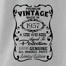 Vintage Etiketa - 1957