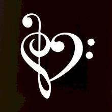 Houslový klíč srdce