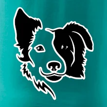 Border kólie obrys hlavy