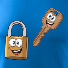 Parové triko - Zámek a klíč