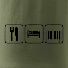 Eat sleep piano v řadě