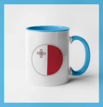 Vlajka Malta kulatá velká