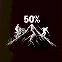 Narozeniny motorkář enduro a lyžař 50