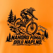 Nahoru pomalu dolů naplno - horský sjezdař