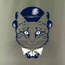 Kočka hipster s kloboukem