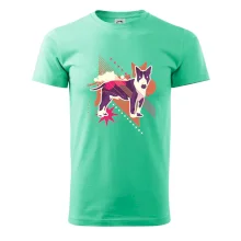 Pes abstrakce fialový