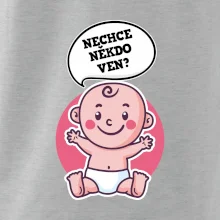 Nechce někdo ven - Triko pro porodní asistentku