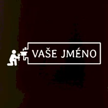 Instalatér - jméno v rámečku