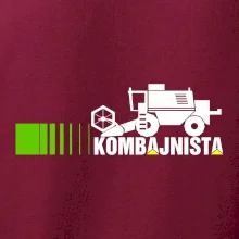 Kombajnista zelená a žlutá