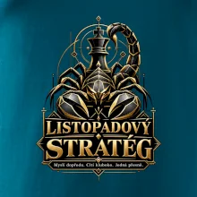 Listopadový stratég se štírem a šachovým králem