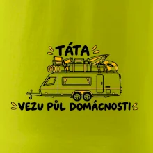 Táta vezu půl domácnosti rodinný karavan