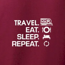 Eat sleep travel - Velký  přívěs