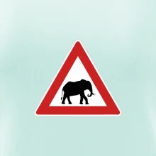 Dopravní značka - Pozor slon