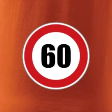 Dopravní značka - omezení rychlosti 60 Dopravní značka - omezení rychlosti 60