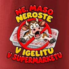Maso neroste v igelitu v supermarketu