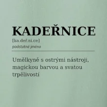 Kadeřnice umělkyně s ostrými nástroji