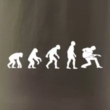 Evoluce kytarista - klečící
