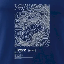 Jizera - vrstevnice v obdélníku