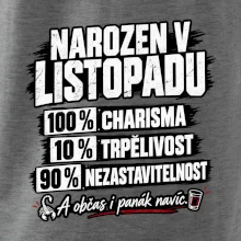 Narozen v listopadu charisma trpělivost a panák