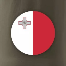 Vlajka Malta kulatá na prso