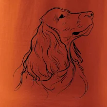 Anglický kokršpaněl černá kresba