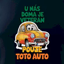 U nás doma je veterán pouze toto auto barevný nápis
